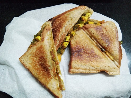 Paneer Tikka Toast Sandwich – My Recipes Blog